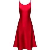 Serena Silueta Robe 'Below the knee satin slip dress 'Grace'' rouge