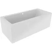 Riho Baignoire RETHINK CUBIC WALL Plug&Play 180x80 cm-Blanc-Droite-Blanc-80 --