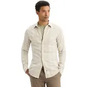 Dockers Slim Original Long Sleeve Shirt Beige L Homme