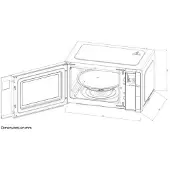 Continental Edison Micro-ondes Continental Edison CEMO23B 1280W 23L Noir