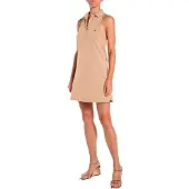 Replay W9236 .000.23766g Sleeveless Short Dress Beige M Femme
