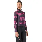 Castelli Blur Thermal Long Sleeve Jersey Violet S Femme