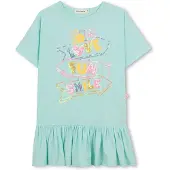 Billieblush U21834 Short Sleeve Dress Vert 8 Years Fille