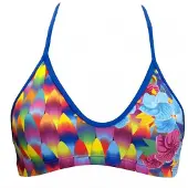 Turbo Surf And Flower Bikini Top Multicolore S Femme