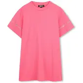 DKNY D62600 Short Sleeve Dress Rose 16 Years Fille