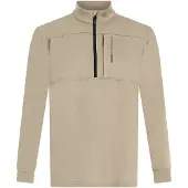 Protest Graphic Half Zip Sweatshirt Beige M Homme
