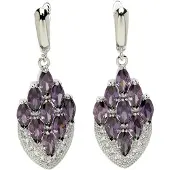 Avant Garde Boucles d'oreilles 'Rosana' violet