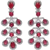 Avant Garde Boucles d'oreilles 'Biancaya' rose