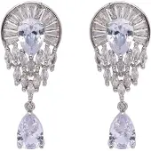 Avant Garde Boucles d'oreilles 'Fridaia' argent
