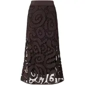 Pinko Jupe 'MAESTRALE GONNA CROCHET GEOMETRICO GONNA' marron