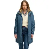 Superdry Femme Veste Coupe-vent Tricolore Longue Blue Taille: 34