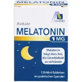 Avitale Mélatonine 1mg Mini-comprimés en distributeur, 120 pc TAB