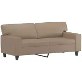 vidaXL Canapé 2 places cappuccino brun 140 cm similicuir