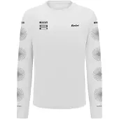 Santini Pirelli Wheel Long Sleeve T-shirt Blanc L