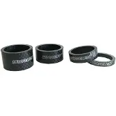 Stronglight Jeu de cales en carbone , modèle Carbon 1 1/8, comprenant 4 pièces