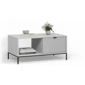 Livinity Table basse Aterno Gris avec un tiroir, Model 58937