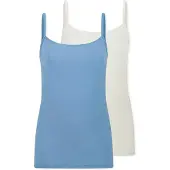 Schiesser Maillot de corps ' Modal Essentials ' bleu / blanc
