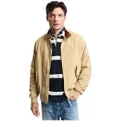 Gant pour homme. 7006484 Veste Harrington en coton beige (S), Casuel, Durable