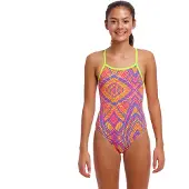 Funkita Single Strap Swimsuit Rose 8 Years Fille