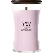 Woodwick Cherry Blossom & Vanilla bougie parfumée avec mèche en bois 610 g