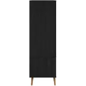 vidaXL Armoire modèle MOLDE, noire, 90 x 55 x 175 cm
