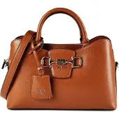 GUESS Janie Satchel Bag Marron