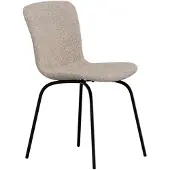 Venture Home Linus chaise de salle à manger bouclé beige.