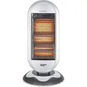 Plein Air - Chauffage infrarouge ALN-1200 - 3 niveaux de chauffage - 1200W - Fonction pivotante - Blanc