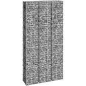 vidaXL Schanskorf Pflanzer 3 ST erhöht 30 x 30 x 24 cm Eisen