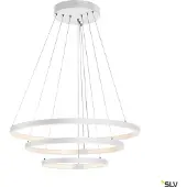 SLV imposante lampe LED suspendue One Triple PD Dali dimmable couleur de lumière commutable Ø80 cm blanc mat