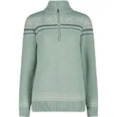 CMP Pull à demi-zip femme Wooltech