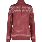 CMP Pull à demi-zip femme Wooltech