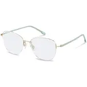 Rodenstock R7141 Square Woman Glasses Vert,Doré 140/53 mm Femme