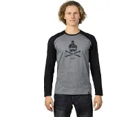 Hannah Hanes Long Sleeve T-shirt Gris L Homme