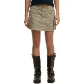 Superdry Cargo Mini Skirt Beige S Femme