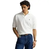 Ralph Lauren pour homme. 710B18907002 Polo Relaxed Fit en piqué blanc (L), Casuel, Coton, Manche courte