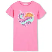 Billieblush U21831 Short Sleeve Dress Rose 8 Years Fille