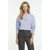 Calvin Klein Jeans Sweat-shirt saphir / violet clair / blanc