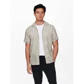 Only & Sons Chemise 'Wayne' taupe / gris clair