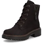 Rieker Bottines à lacets brun foncé