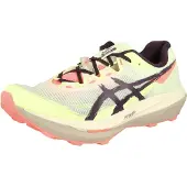 Asics Chaussure de course 'FUJISPEED 4' jaune clair / saumon / noir