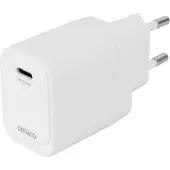 Deltaco USBC-AC152 (20 W, 1 portion), Chargeur USB, Blanc