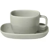 Blomus VAHLO Kaffeetassen-Set mirage gray 2tlg, Tasse, Gris