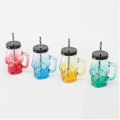 Relaxdays 4x verres, Verres, Jaune