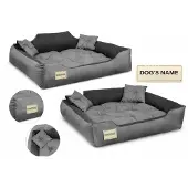 AIO Factory Panier pour chien 100x75 cm personnalisé gris