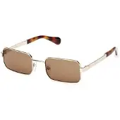 MAX&Co. Lunettes de soleil - - MO0140 - Métal - Forme ronde - Doré 32J (53-21-140)