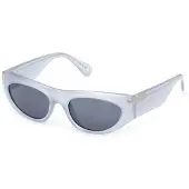 MAX&Co. MO0147 : Lunettes de soleil pour femmes, bleu clair brillant, dimensions 53/18/140