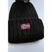 Napapijri Bonnet 'Semiury' rouge / noir / blanc