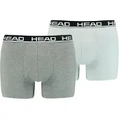 Head 2P boxers Basic II gris et blanc - M