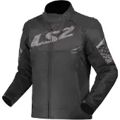 Ls2 Textil Veste LS2 "Apex" pour hommes, Matière : 600D P Gr. L, noir / gris